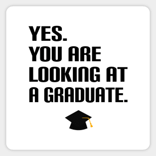 Looking at a graduate Sticker